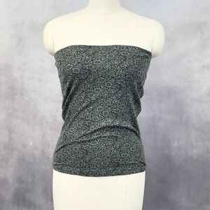 Y2K IOCO Tube Top Women One Size Floral Stretch Indie 90s Alt Retro Grunge Edgy